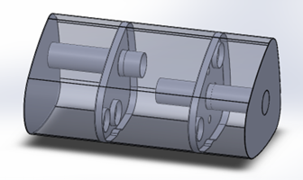 CAD model of redesigned Type B muffler